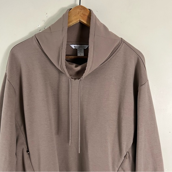 Athleta Triumph Funnel Neck Sweatshirt Womens Size Large Pullover In - Picture 4 of 16